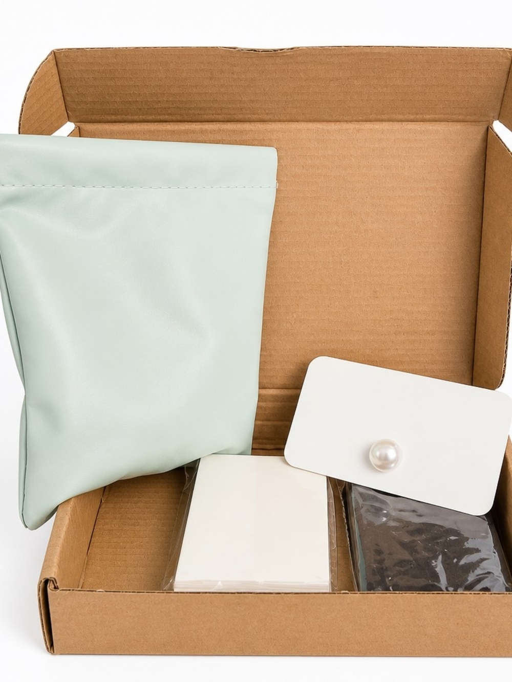 Mint Green Tablet Sleeve with Accessories - Brand Not Specified